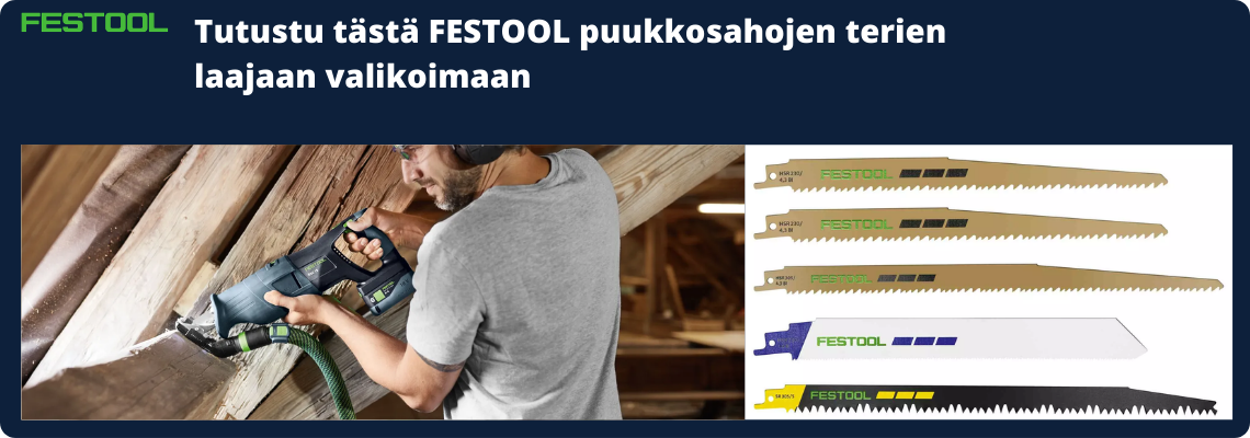 Festool akkupistosahojen tarvikkeet